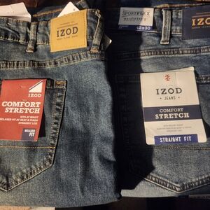 IZOD Men's Blue Comfort Stretch Jeans